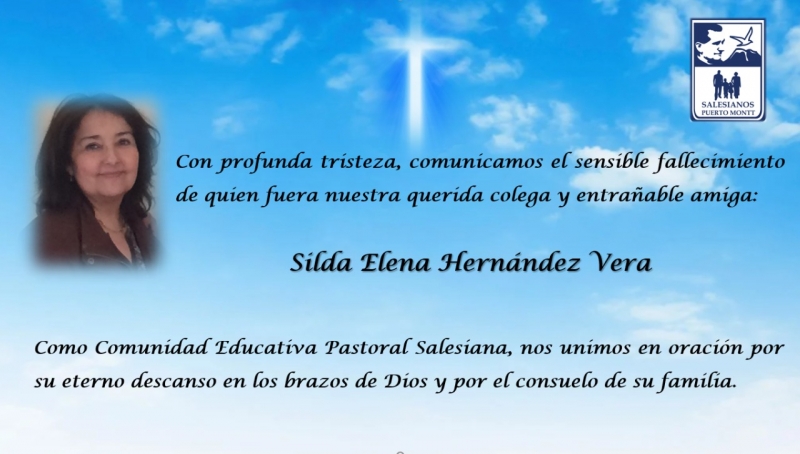 Fallecimiento de nuestra querida colega Silda Hernández Vera