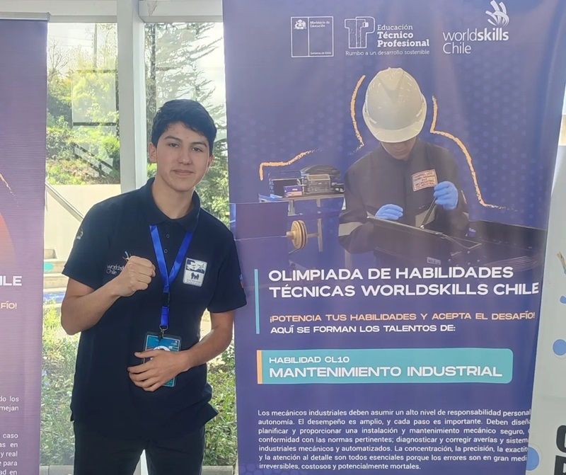 Estudiante de nuestro colegio obtiene 3er lugar en el Worldskills Chile 2024